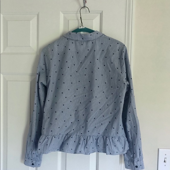 Tommy Hilfiger Stars Striped Peplum Blouse - Picture 4 of 4